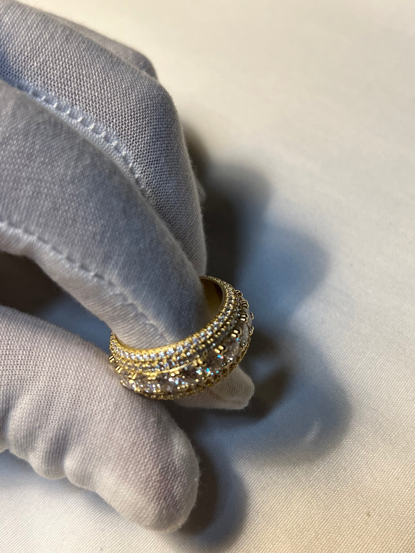 14k Gold Vermeil VVS Band Ring